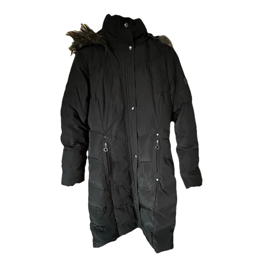 Calvin Klein Long Puffer‎ Jacket W/removable hood. Women's Size XS - Picture 7 of 14